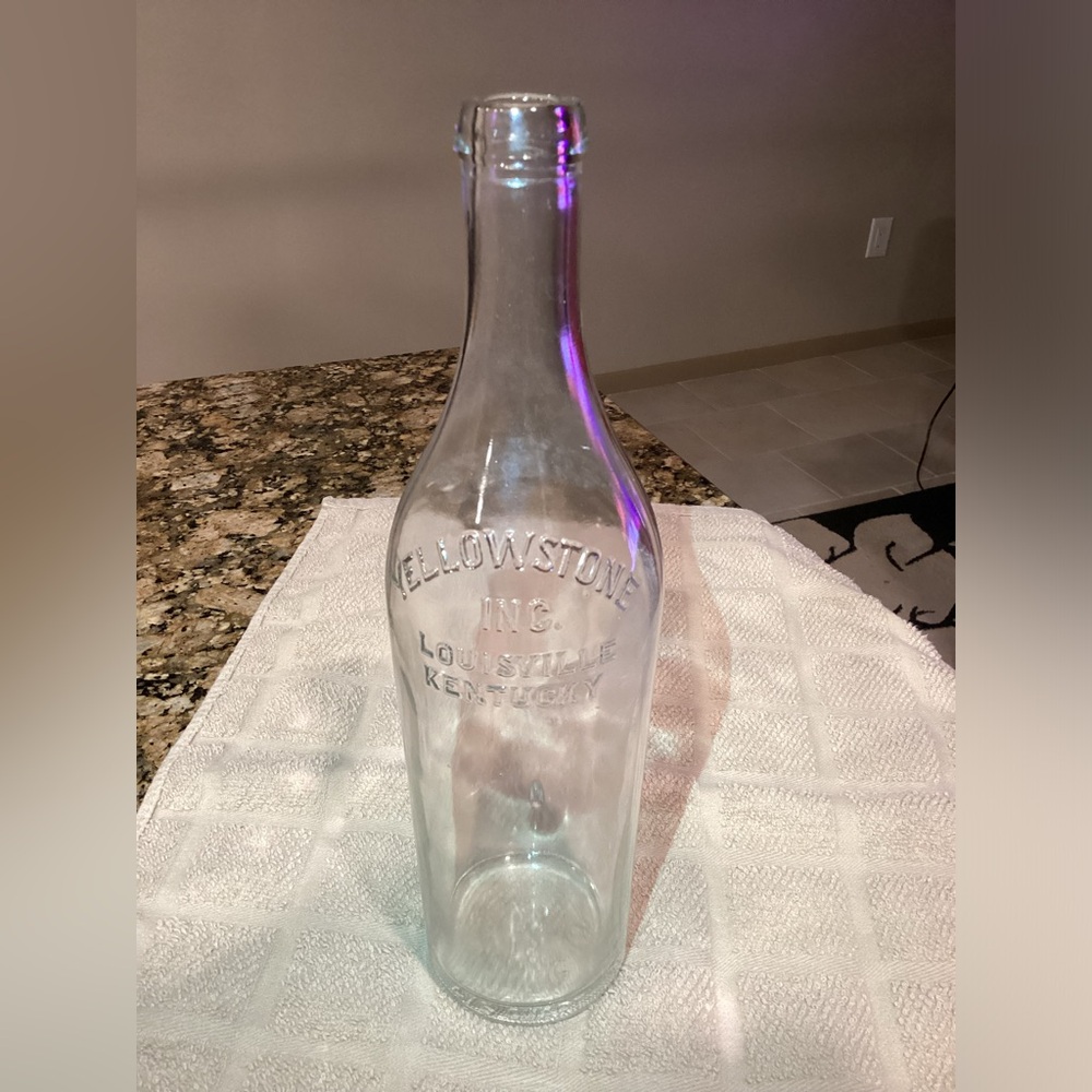 Vintage Yellowstone Bourbon Bottle
